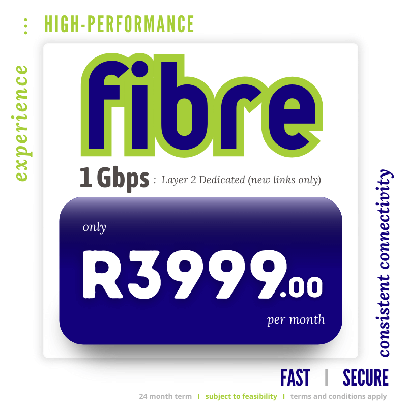 1Gbps Fibre Promo R 3999